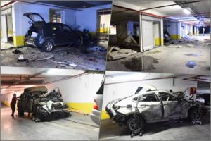 BMW BIVŠEG POLICAJCA ODLETEO U VAZDUH: Nije prvi put da mu neko šalje poruke, kola mu već bila zapaljena (FOTO)