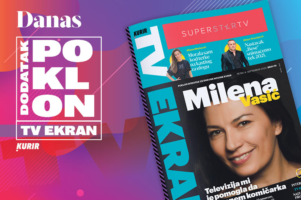 DANAS POKLON SAMO U KURIRU - DODATAK TV EKRAN! MILENA VASIĆ: Televizija mi je pomogla da postanem komičarka