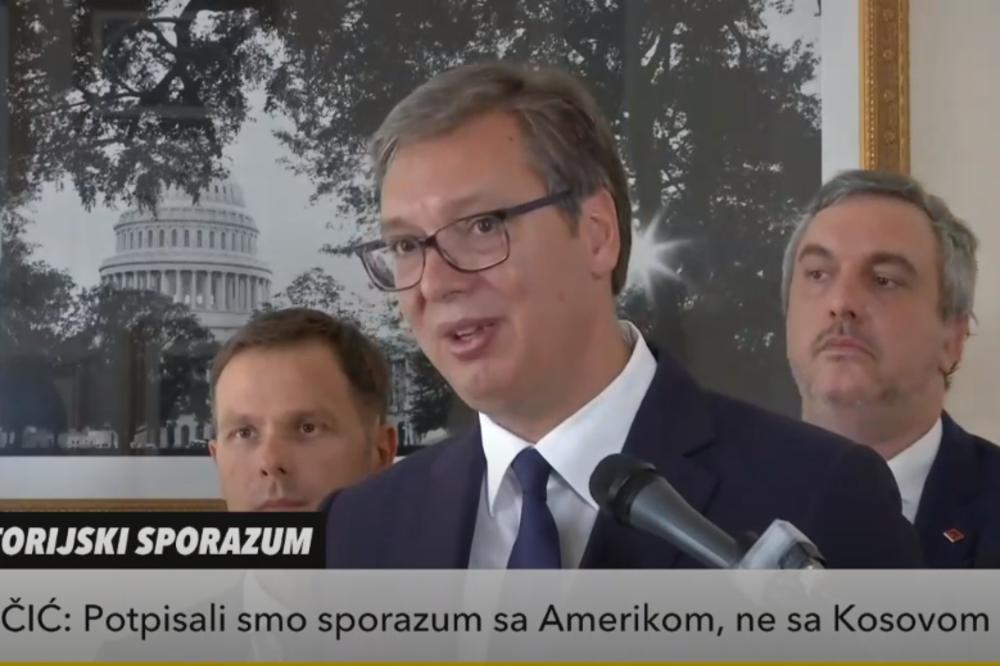 VUČIĆ IZ VAŠINGTONA: Ovo je važno! Potpisali smo bilateralni sporazum sa SAD u kome Priština nije pomenuta (KURIR TV)