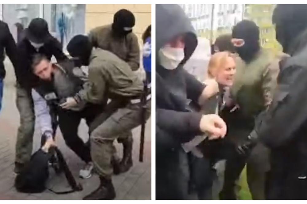 NEMA MIRA U MINSKU: Maskirani bezbednjaci odvlače demonstrante sa ulica u kombije! (VIDEO)