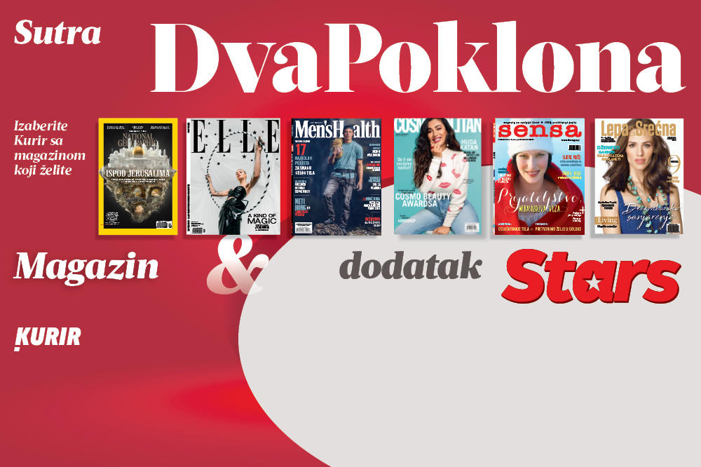 DANAS SAMO U KURIRU! POKLANJAMO NAJPOPULARNIJE MAGAZINE plus dodatak STARS