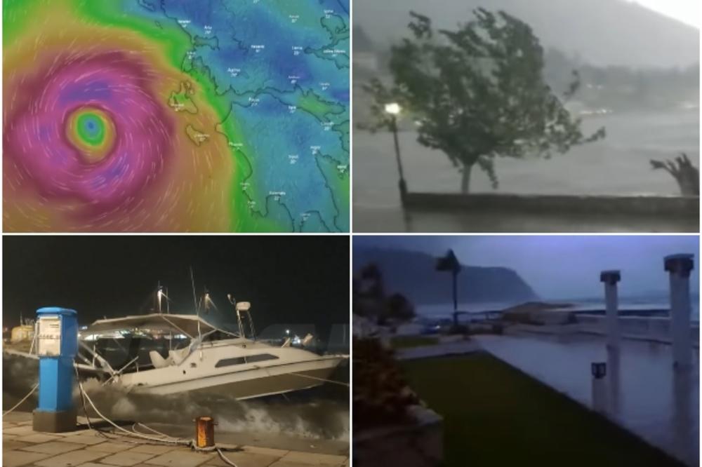 GRČKA NA UDARU SNAŽNOG URAGANA: Vetar od 200 km na sat nosiće sve pred sobom, najjača oluja u istoriji ovog regiona!