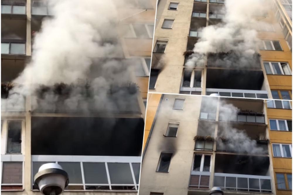 POŽAR U STAMBENOJ ZGRADI U PIROTU: Vatra progutala stan u Jevrejskoj ulici, povređeno dvoje (FOTO, VIDEO)