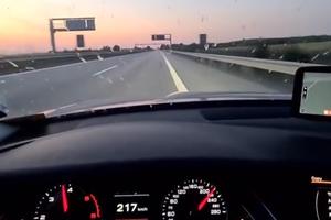 BAHATI VOZAČ LETEO PO AUTO-PUTU: Vozio audi 230 na sat! Pogledajte to iživljavanje (VIDEO)