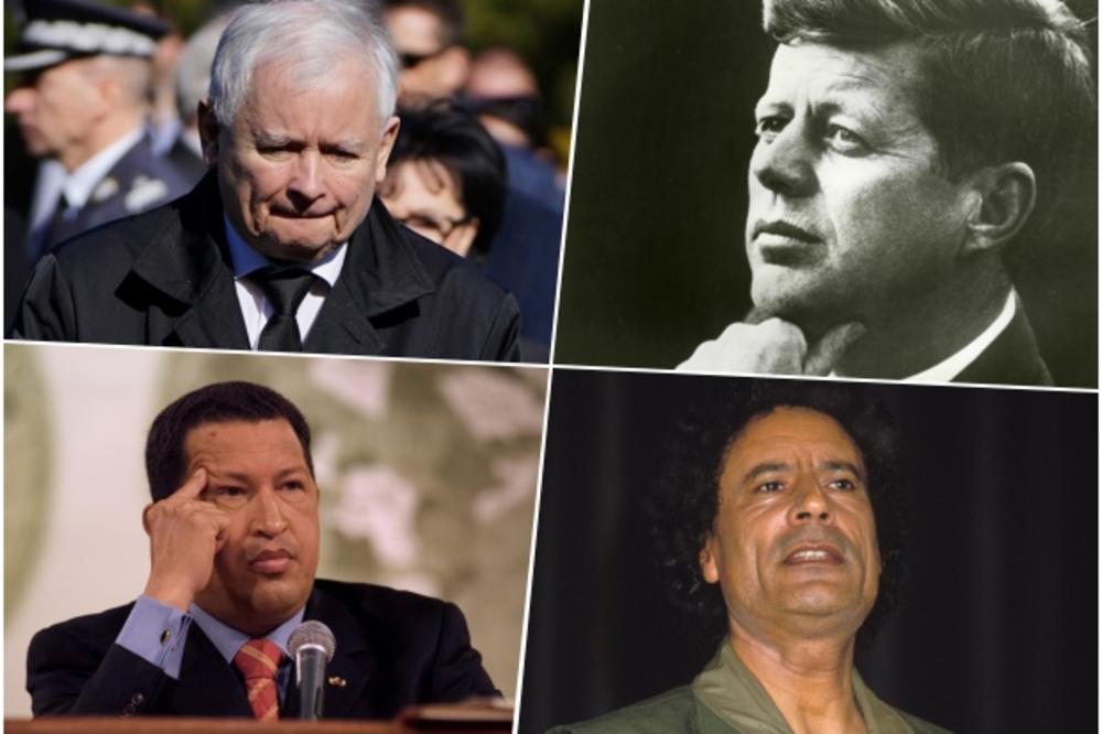 ONI SU ODBILI PONUDU SVETSKIH CENTARA MOĆI Lista političara koji su umrli nasilno sve duža: Kenedi, Gadafi, Kačinski, Čavez...