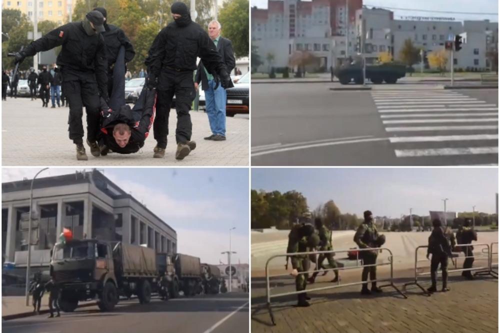 TENKOVI NA ULICAMA BELORUSIJE: Spremaju se novi protesti u Minsku, u Gomelu policija bacala šok-bombe (VIDEO)