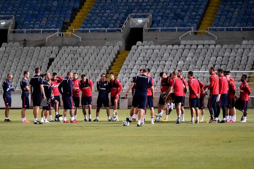 ZVEZDA ODRADILA TRENING NA KIPRU: Crveno-beli uvežbavali taktiku za Jermene! FOTO