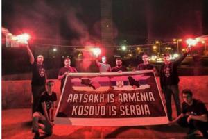 KARABAH JE JERMENIJA, KOSOVO JE SRBIJA! Fantastična PORUKA Zvezdi ODUŠEVIĆE Delije: Albanci gledaju i NE VERUJU! FOTO