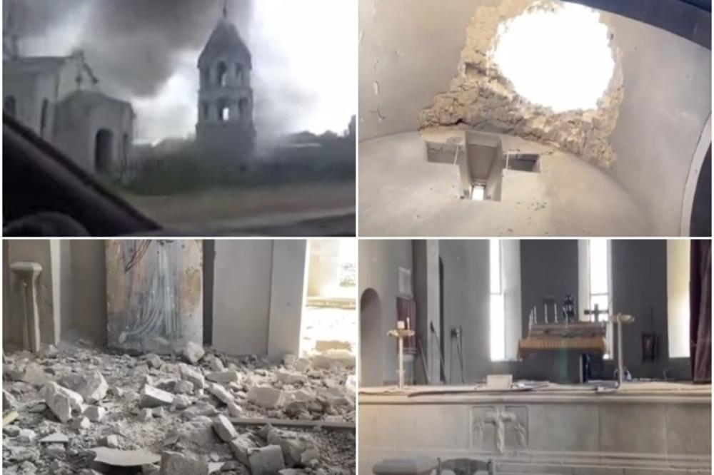 BOMBARDOVANA JERMENSKA SVETINJA: Ova crkva ima dugu mučnu istoriju, a sada je ponovo na meti napada (VIDEO)