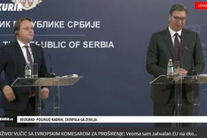 PREDSEDNIK SE SASTAO SA VARHEIJEM: Vučić: Veoma sam zahvalan  EU na ekonomskoj pomoći, preuzimam odgovornost za kritike