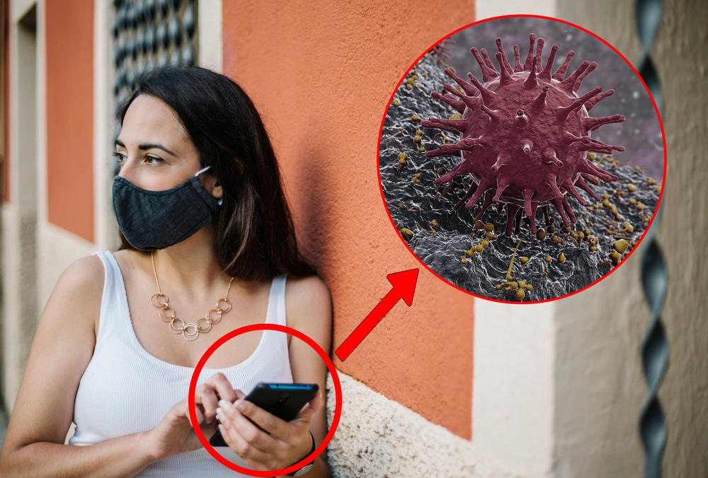 mobilni telefon, virus, korona, koronavirus