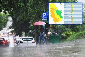 UPOZORENJE METEOROLOGA TODOROVIĆA: U ovim krajevima Srbije kiša pada od jutros, moguće izlivanje reka! Na snazi meteoalarm