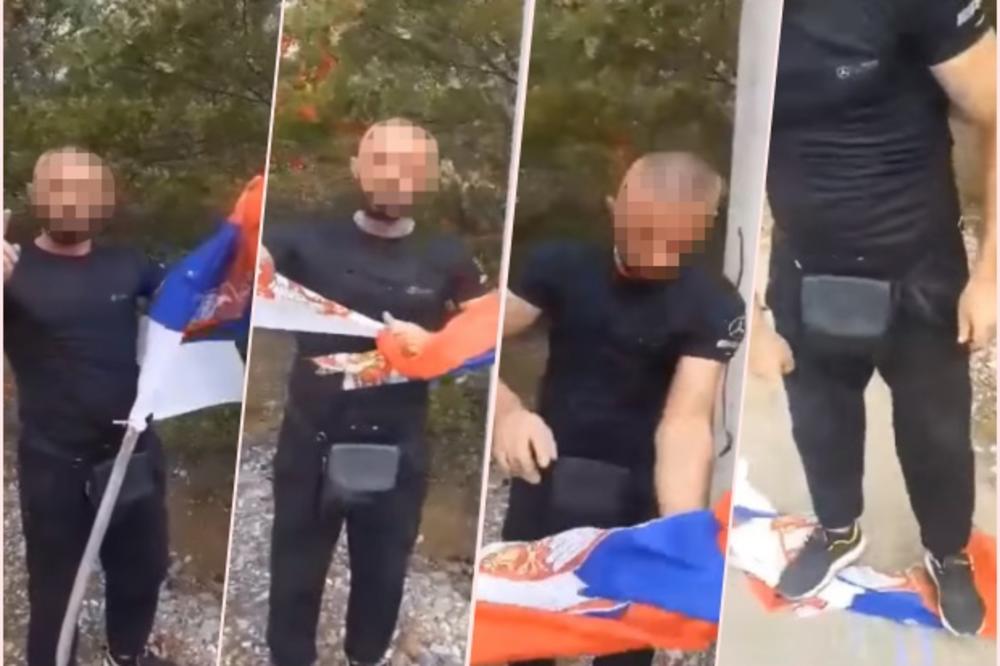 SRAMNA PROVOKACIJA ALBANACA: Gaze srpsku trobojku kod Leposavića i prete Srbima