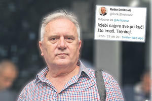 NOVI MINISTAR U FAJTU S TVITERAŠIMA, PALE I PSOVKE: Ratku Dmitroviću burno počinje mandat