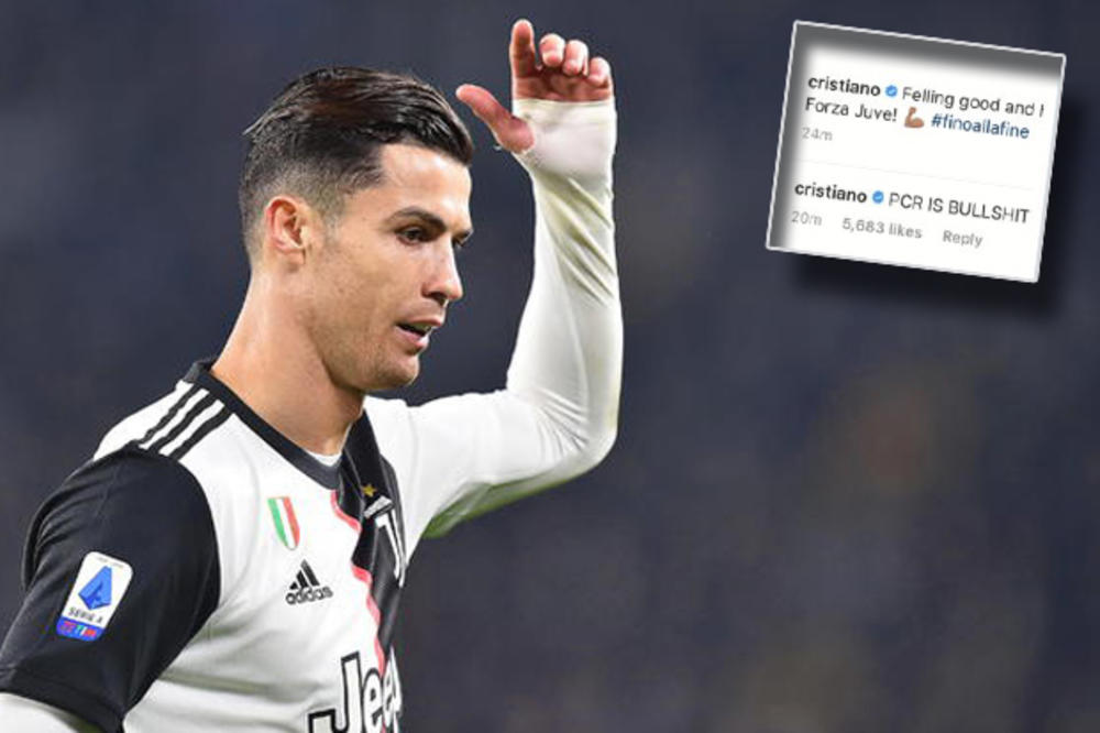 PCR TEST JE S**NJE! Ronaldo kipti od besa: Portugalac se oglasio povodom stanja sa KORONOM i jasno rekao šta misli o tome!