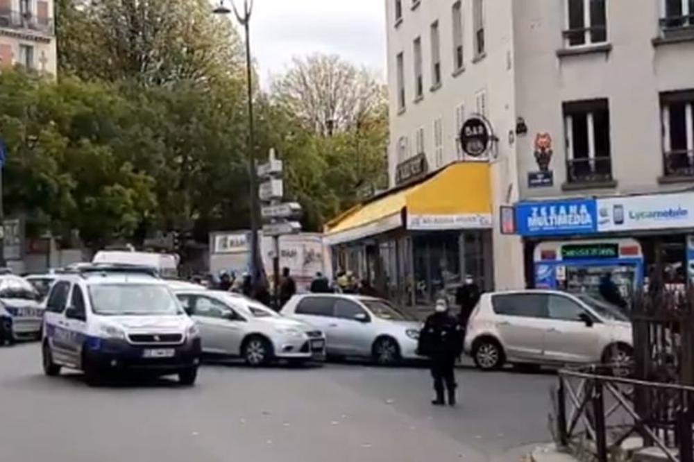 LJUDI, ŠTA SE OVO DEŠAVA?! Uhapšen muškarac u Parizu,  ŠETAO SA MAČETOM U RUKAMA (VIDEO)