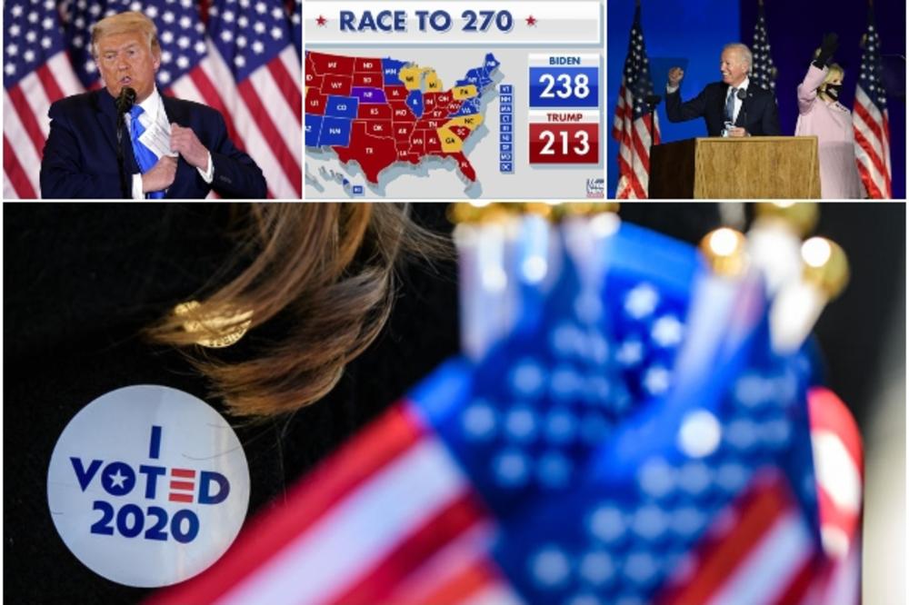 (UŽIVO) AMERIKA BIRA 2020 Bajden osvojio najviše glasova u istoriji izbora, Tramp ljut posle preokreta, glasovi se još broje