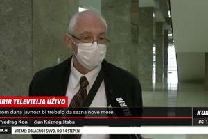 ZAVRŠENA SEDNICA KRIZNOG ŠTABA, DR KON: Beograd je blizu katastrofalne situacije, o novim merama u toku dana KURIR TELEVIZIJA