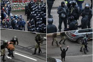 NEMA MIRA U BELORUSIJI: Stotine uhapšenih na protestu u Minsku! (VIDEO, FOTO)