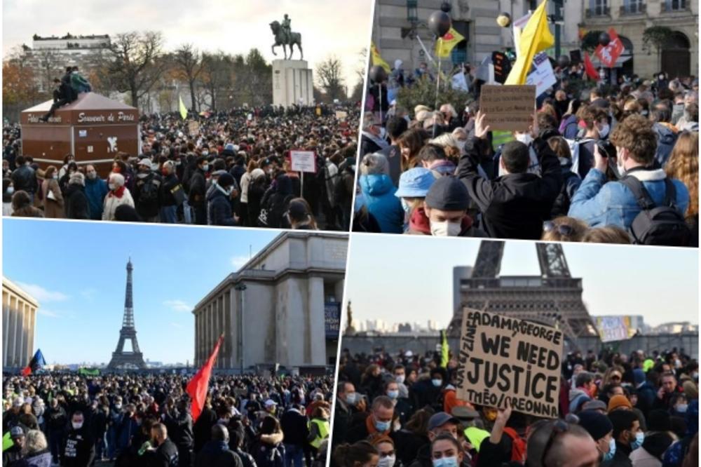 PARIZ NEĆE DA ĆUTI: Hiljade na protestima protiv zakona koji ograničava slobode građana! (FOTO, VIDEO)