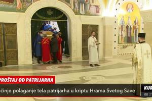 POLAGANJE ZEMNIH OSTATAKA PATRIJARHA IRINEJA: Srbija ispratila poglavara Srpske pravoslavne crkve (KURIR TELEVIZIJA)