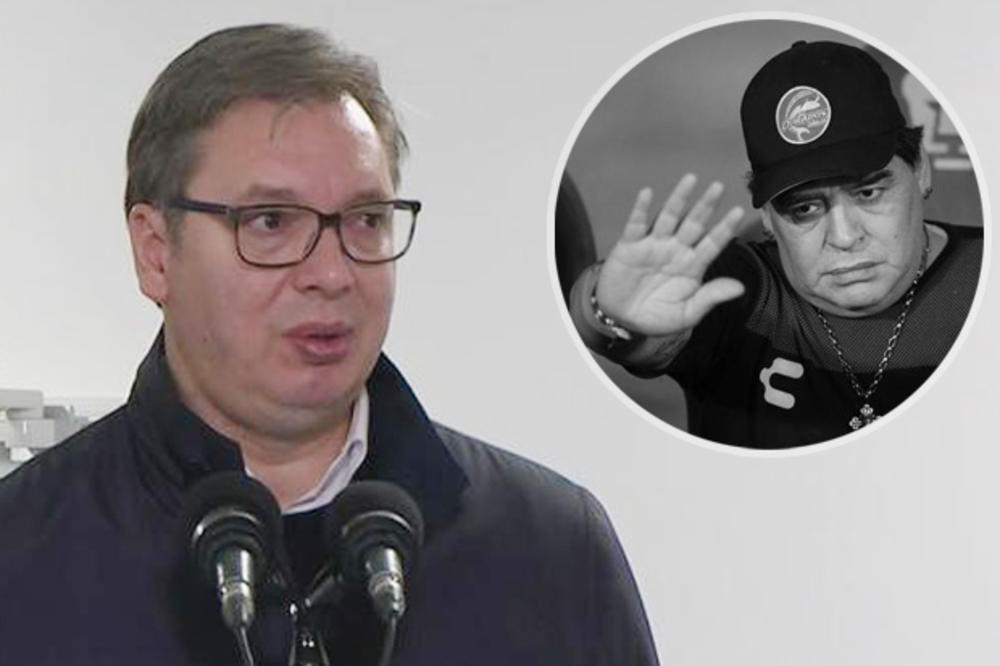 ALEKSANDAR VUČIĆ SE EMOTIVNIM VIDEOM OPROSTIO OD MARADONE: Poslednji pozdrav najvećem svih vremena!