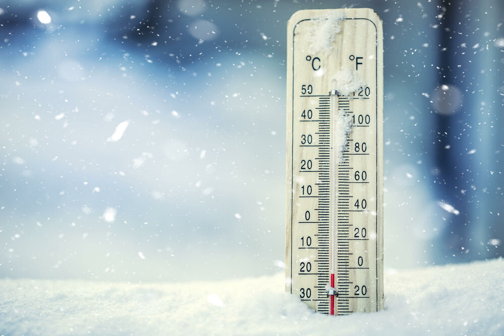 temperatura, zima, smrzavanje, niska temperatura, sneg