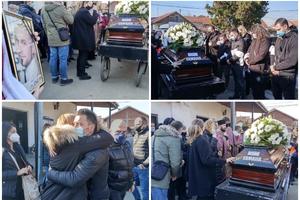 SAHRANJEN BOJAN ZLATANOVIĆ TOKAN: Najbliži se okupili na groblju, kolege u SUZAMA, žena grli sina, ISPRAĆEN UZ BUBNJEVE (FOTO)