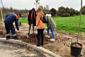 PODIZANJE EKOLOŠKE SVESTI: Mladi Lozničani zasadili još 30 sadnica (FOTO)