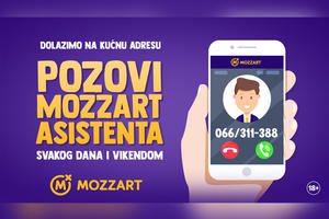 Pozovi Mozzart asistenta – uplati avans sa kućnog praga!