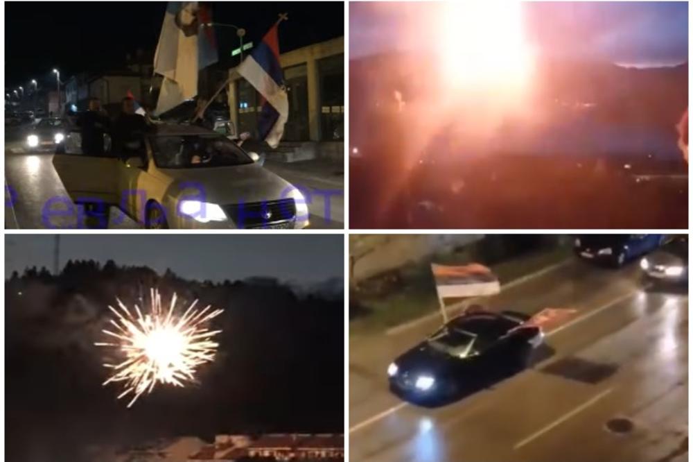 SLAVLJE NA ULICAMA CRNE GORE: Narod slavi novu Vladu uz baklje, zastave i vatromet, pevaju se i pesme o Kosovu (VIDEO)