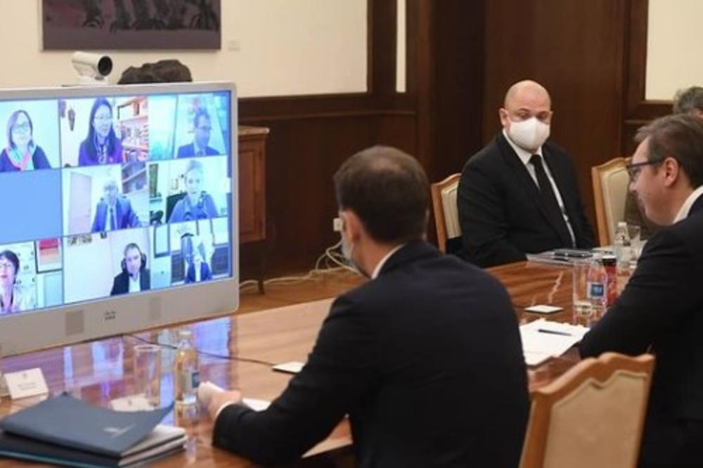 SASTANAK VIDEO-VEZOM NA ANDRIĆEVOM VENCU: Predsednik razgovarao sa predsednicom EBRD