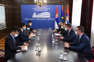 Mirović i delegacija kineske kompanije „China Shandong International Economic“o izgradnji auto-puta Beograd - Zrenjanin - Novi Sad