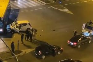 OVAKO IZGLEDA KARAMBOL: Pogledajte udes na raskrsnici u Novom Sadu, nema ko se s kim nije sudario! (VIDEO)