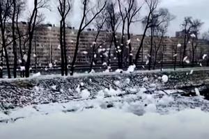 NIJE FILM, NIJE MONTAŽA, PENA LETI NA SVE STRANE: Građani Sankt Peterburga podeljeni da li je žurka ili opasna hemikalija! (VIDEO)