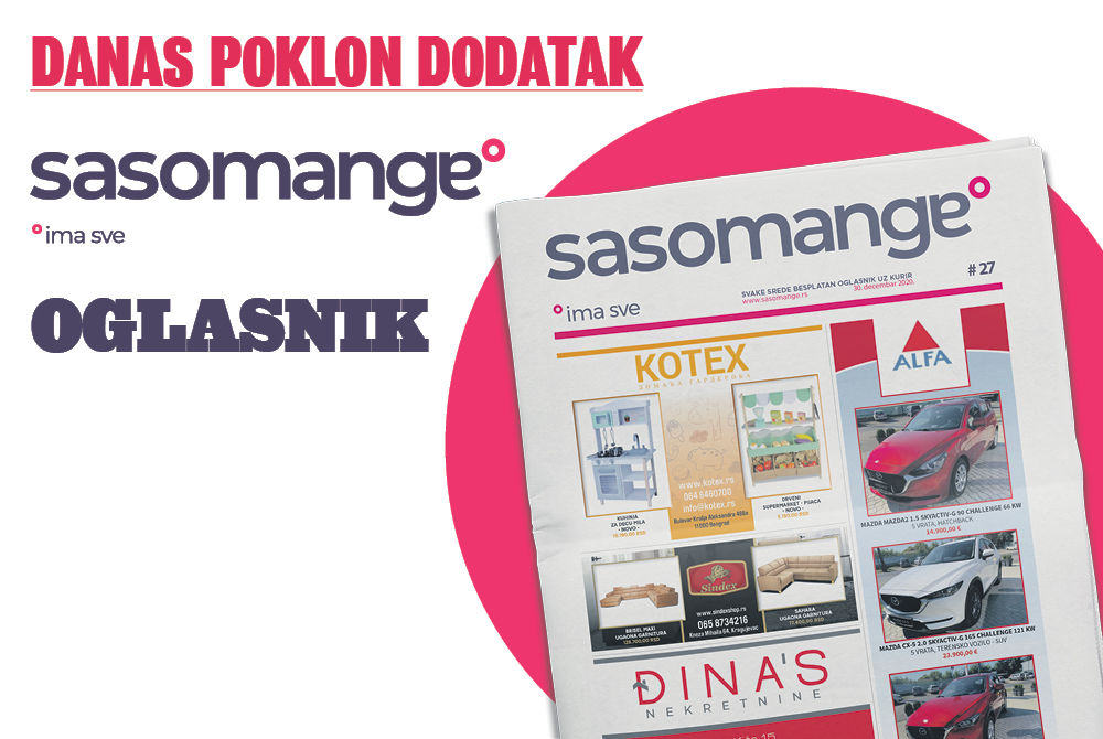 Sasomange, oglasnik