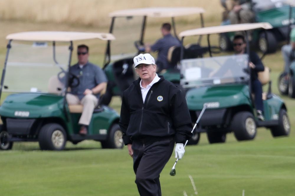 Donald Tramp, golf, Škotska