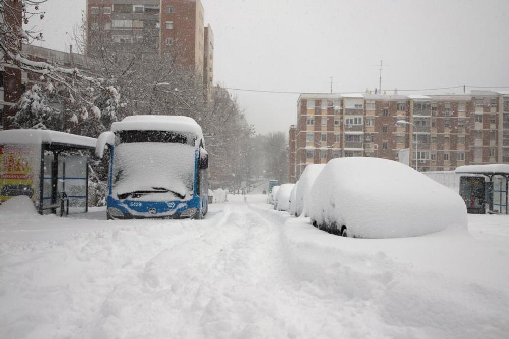 Španija, sneg, Madrid, oluja, oluja Filomena