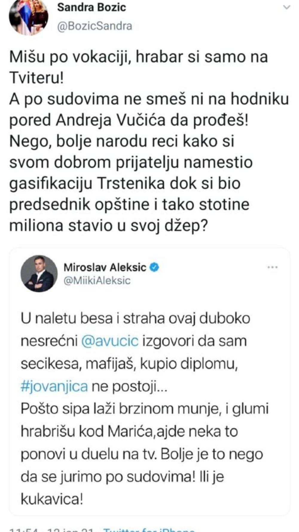 Djukanovic, Aleksic