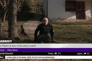 PRIMER BESKRAJNE HRABROSTI I BORBENOSTI: Ostao bez obe noge, hoda na rukama i NIJEDAN posao ne odbija (KURIR TELEVIZIJA)