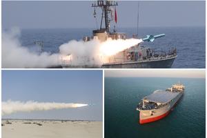 IRAN KRSTAREĆIM RAKETAMA DEMONSTRIRA MOĆ: Poruka neprijatelju! Pomorska vežba u Omanskom zalivu! (FOTO)
