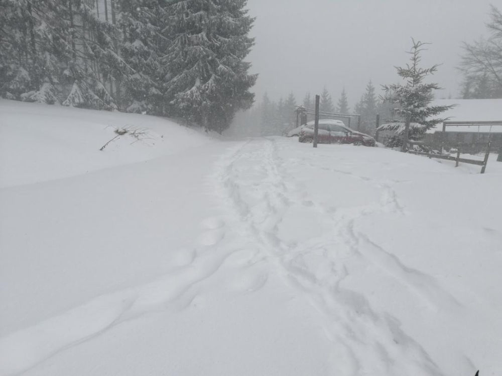 Pešter, sneg, zavejana sela