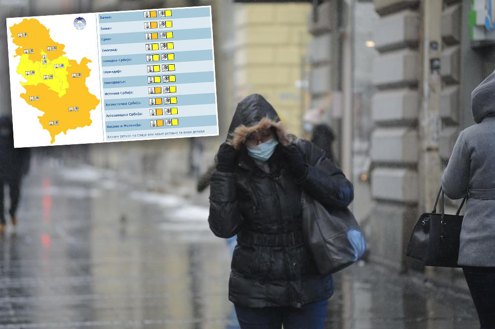 PRED NAMA LEDENI DAN, UPALJEN NARANDŽASTI METEO ALARM: Srpski meteorolog najavio toplije vreme i temperaturu od čak 15 stepeni