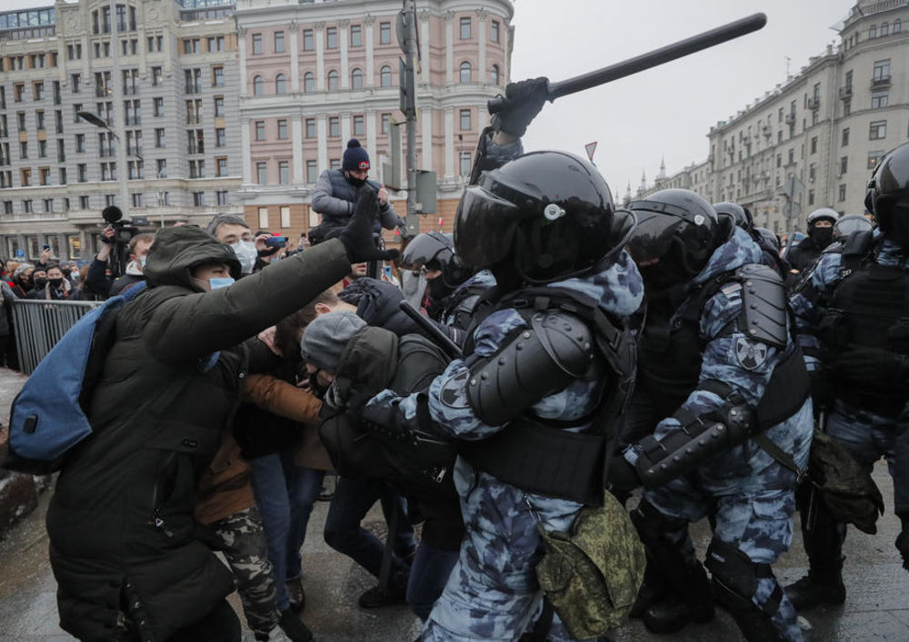 Moskva, protest, hapšenje, Rusija, Aleksej Na