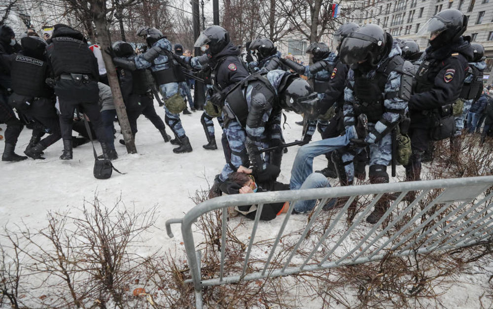 Moskva, protest, hapšenje, Rusija, Aleksej Na