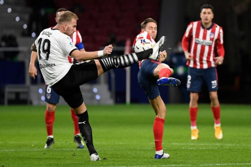 EVROGOL RAČIĆA U PORAZU VALENSIJE: Atletiko Madrid slavio nakon preokreta i nastavio da korača ka TITULI! VIDEO