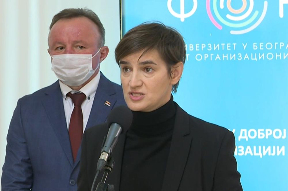 PREMIJERKA BRNABIĆ: Sutra stiže još 40.000 ruskih vakcina Sputnjik V, a u ponedeljak i 9.800 Fajzerovih (VIDEO)