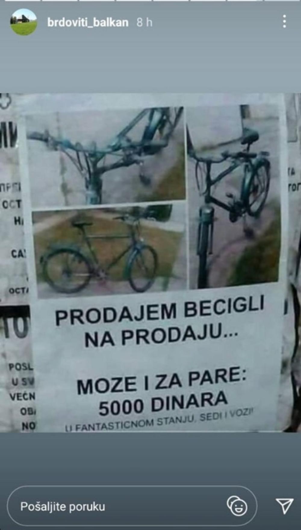 Prodaje bicikl