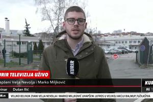 KURIR TELEVIZIJA NA MAKIŠU: Uhapšeni Velja Nevolja i Marko Miljković u ranim jutarnjim časovima