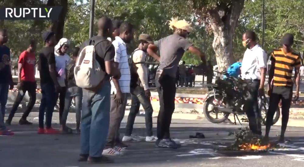 Haiti, puč, policija, Demonstracije